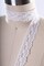 1 Yard White Narrow Bridal Polyester Lace Trim Perfect for Veils Menu Decor and More Elegant Sewing Projects